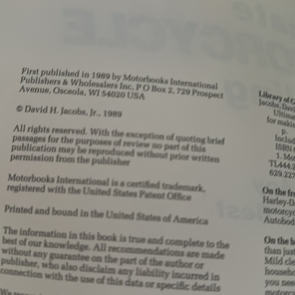 Harley-Davidson 1986 Illustrated Buyers Guide & Ultimate Motorcycle Detailing - Picture 11 of 11